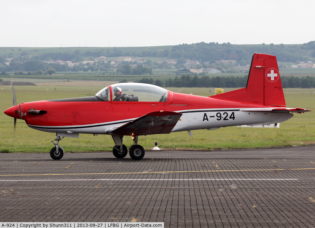 A-924, 1983 Pilatus PC-7 Turbo Trainer C/N 332, Participant of the Cognac AFB Spotter Day 2013