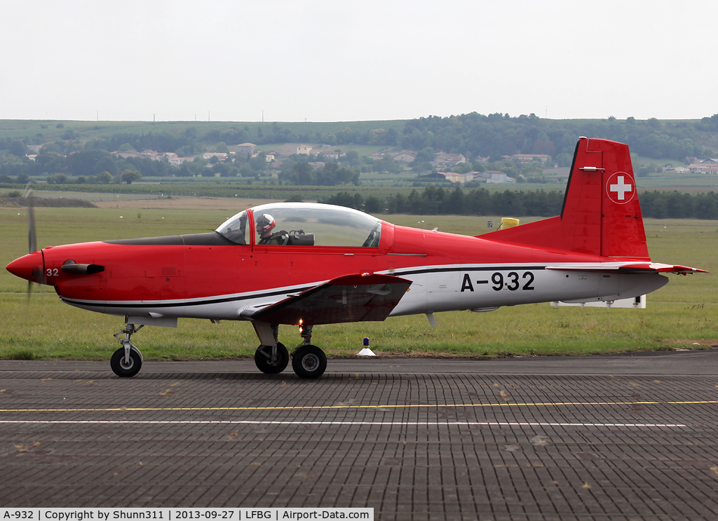 A-932, 1983 Pilatus PC-7 Turbo Trainer C/N 340, Participant of the Cognac AFB Spotter Day 2013