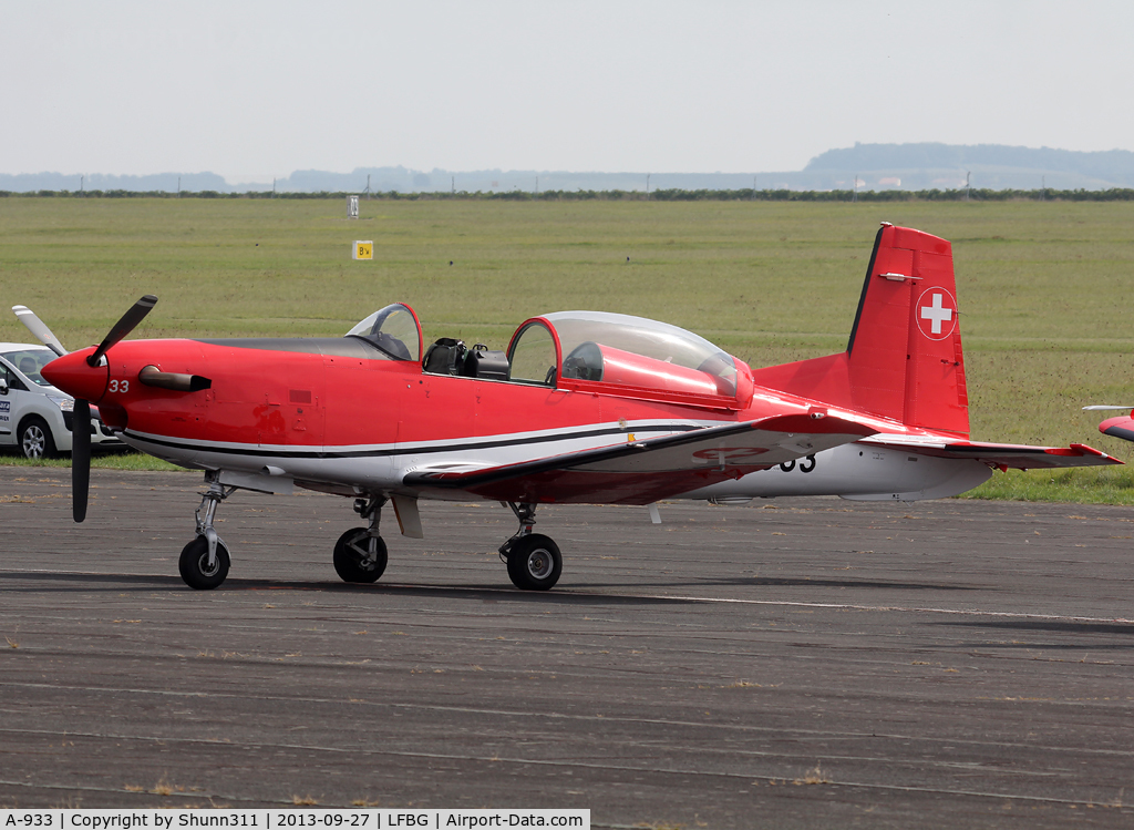 A-933, 1983 Pilatus PC-7 Turbo Trainer C/N 341, Participant of the Cognac AFB Spotter Day 2013