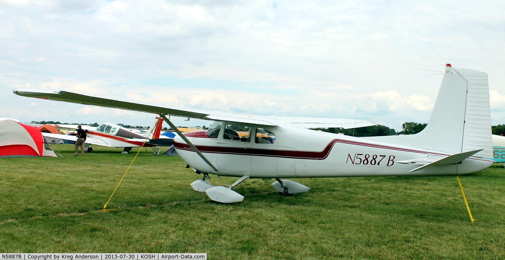 N5887B, 1956 Cessna 182A Skylane C/N 33887, EAA AirVenture 2013