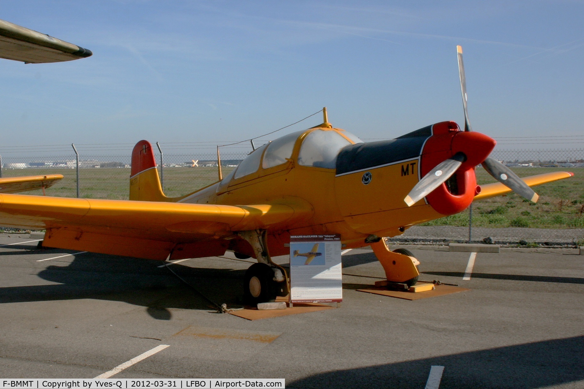 F-BMMT, Morane-Saulnier MS-733 Alcyon C/N 106, Morane-Saulnier MS-733 Alcyon, Les Ailes Anciennes Toulouse-Blagnac Airport (LFBO)