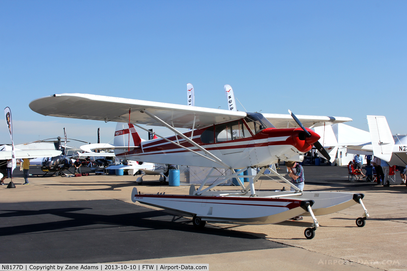 N8177D, 1957 Piper PA-18 C/N 18-6105, AOPA Airportfest 2013 at Meacham Field - Fort Worth, TX