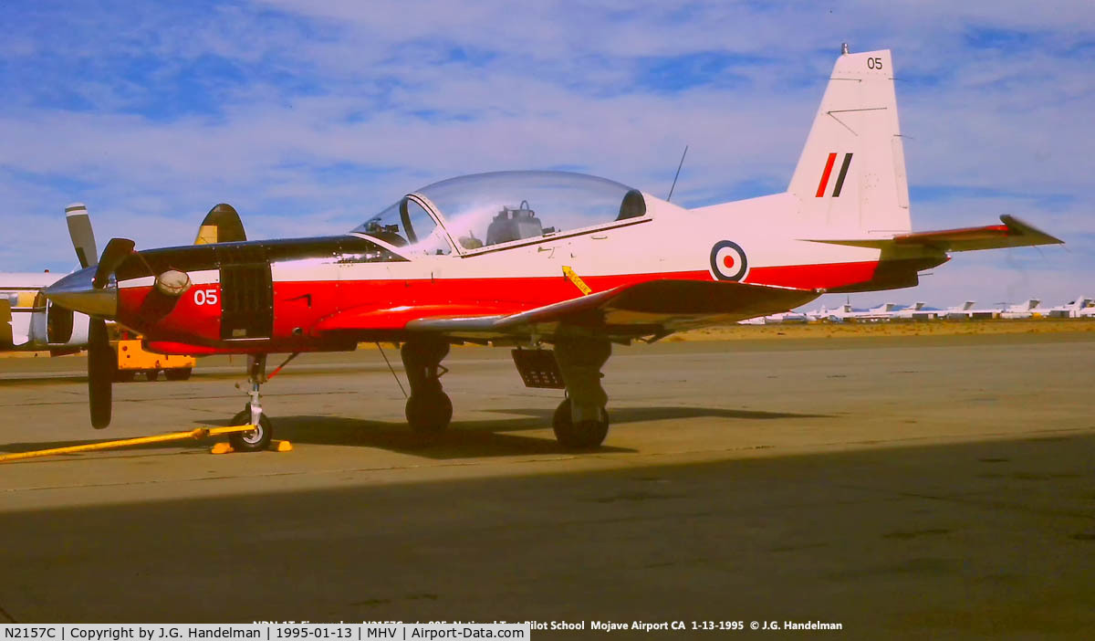 N2157C, 1983 Norman NDN-1T Firecracker C/N 005, At National Test Pilot School.