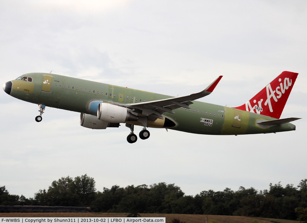 F-WWBS, 2013 Airbus A320-216 C/N 5824, C/n 5824 - For AirAsia as 9M-AQW