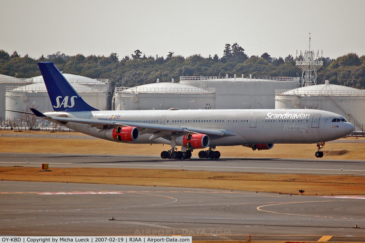 OY-KBD, 2002 Airbus A340-313X C/N 470, At Narita