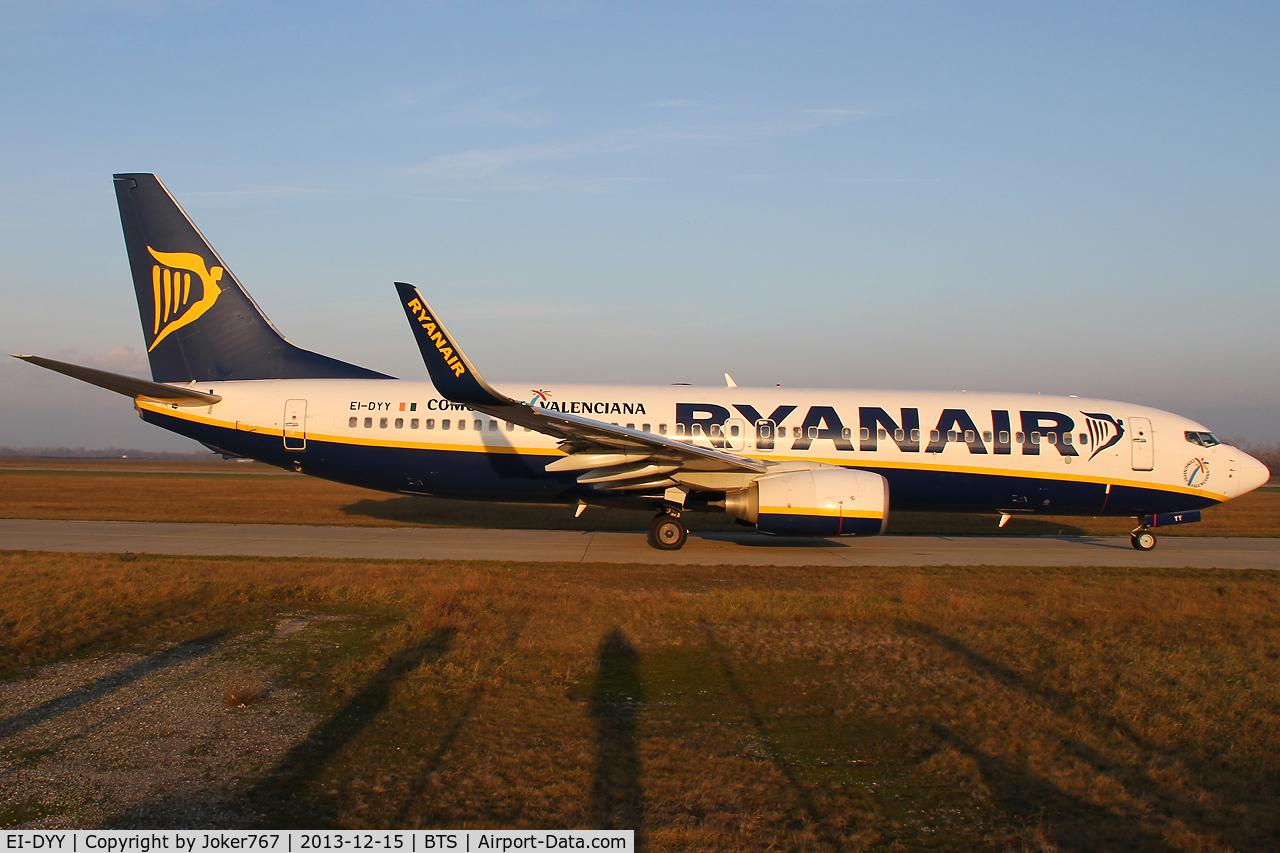 EI-DYY, 2008 Boeing 737-8AS C/N 37521, Ryanair