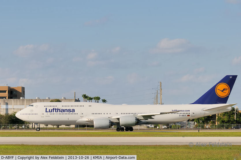D-ABYF, 2012 Boeing 747-830 C/N 37830, Miami International