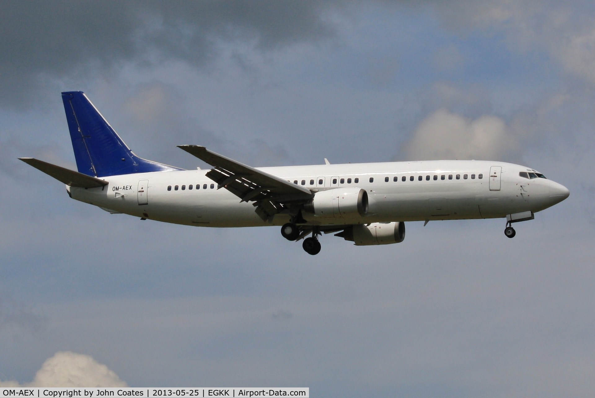 OM-AEX, 1992 Boeing 737-4Y0 C/N 25178, Air Explore finals to 08R