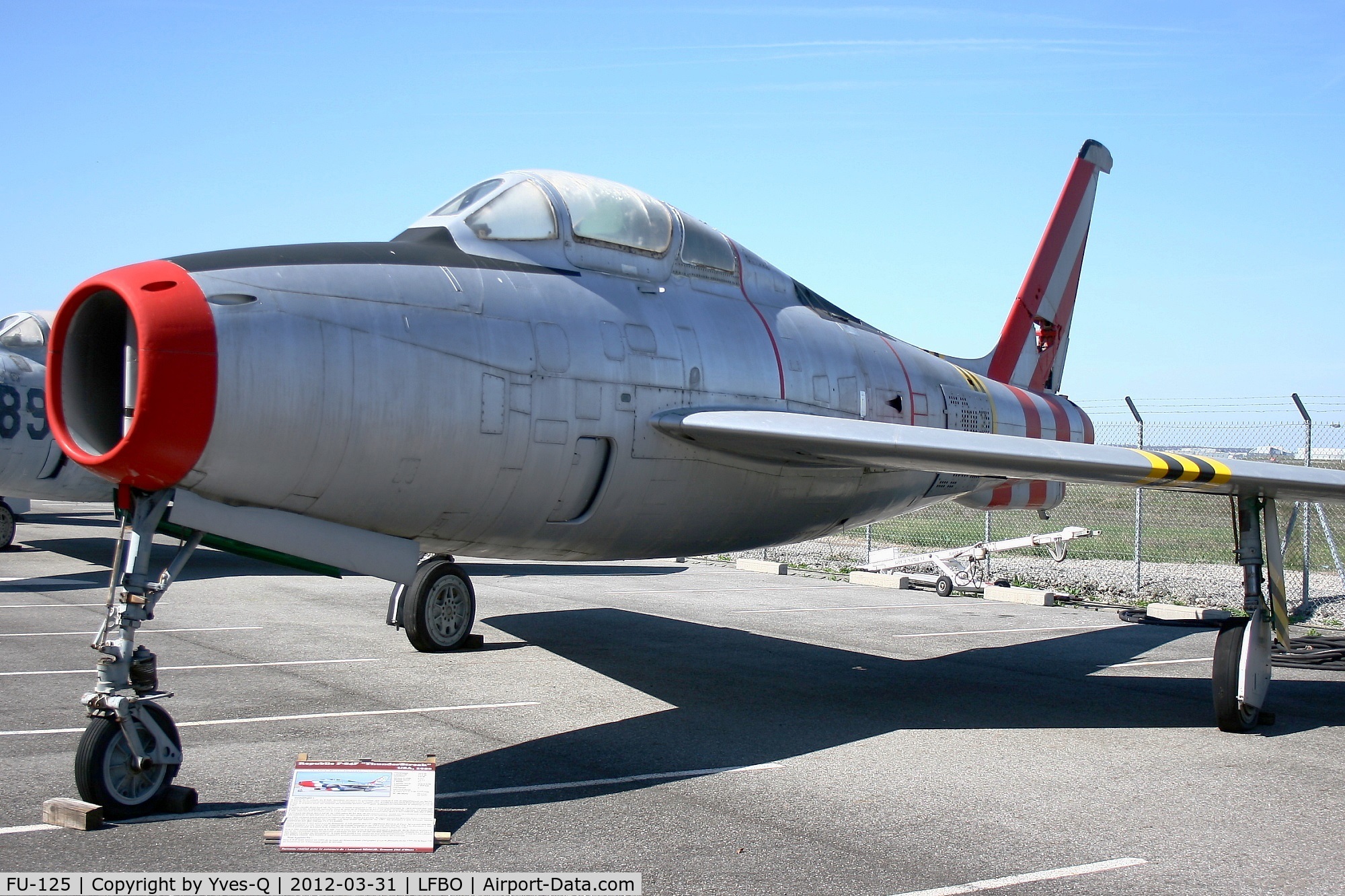 FU-125, Republic F-84F Thunderstreak C/N Not found 53-6760, Republic F-84F Thunderstreak, Ailes Anciennes Museum Toulouse-Blagnac