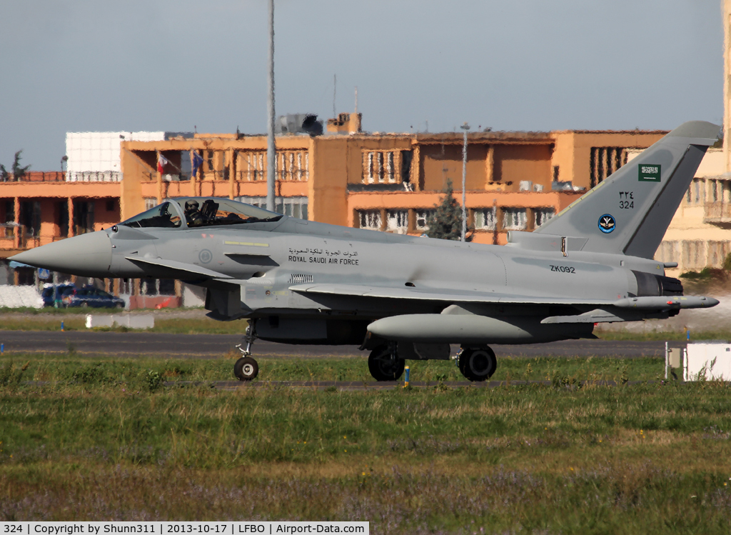324, 2013 Eurofighter EF-2000 Typhoon F2 C/N 353/CS020, Delivery day from Warton to Malta then Saudi Arabia