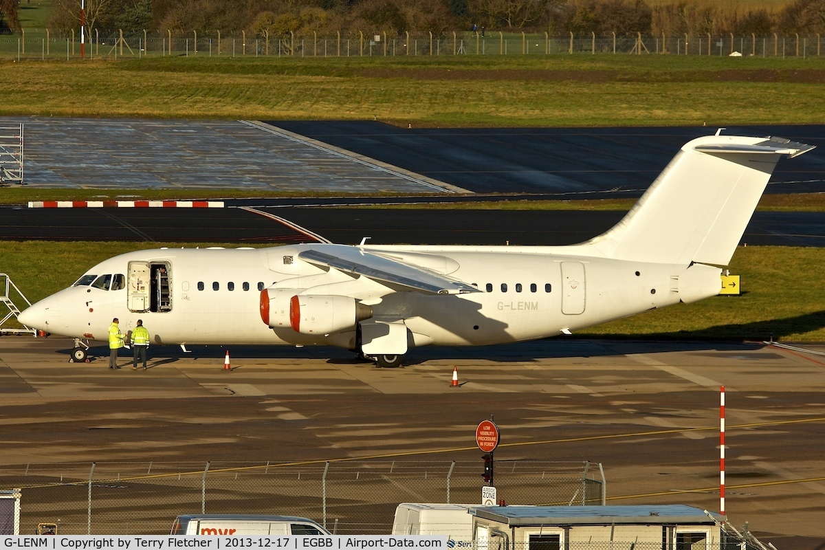 G-LENM, 1995 British Aerospace Avro 146-RJ85 C/N E.2273, 1995 British Aerospace Avro RJ85, c/n: E.2273 at Birmigham