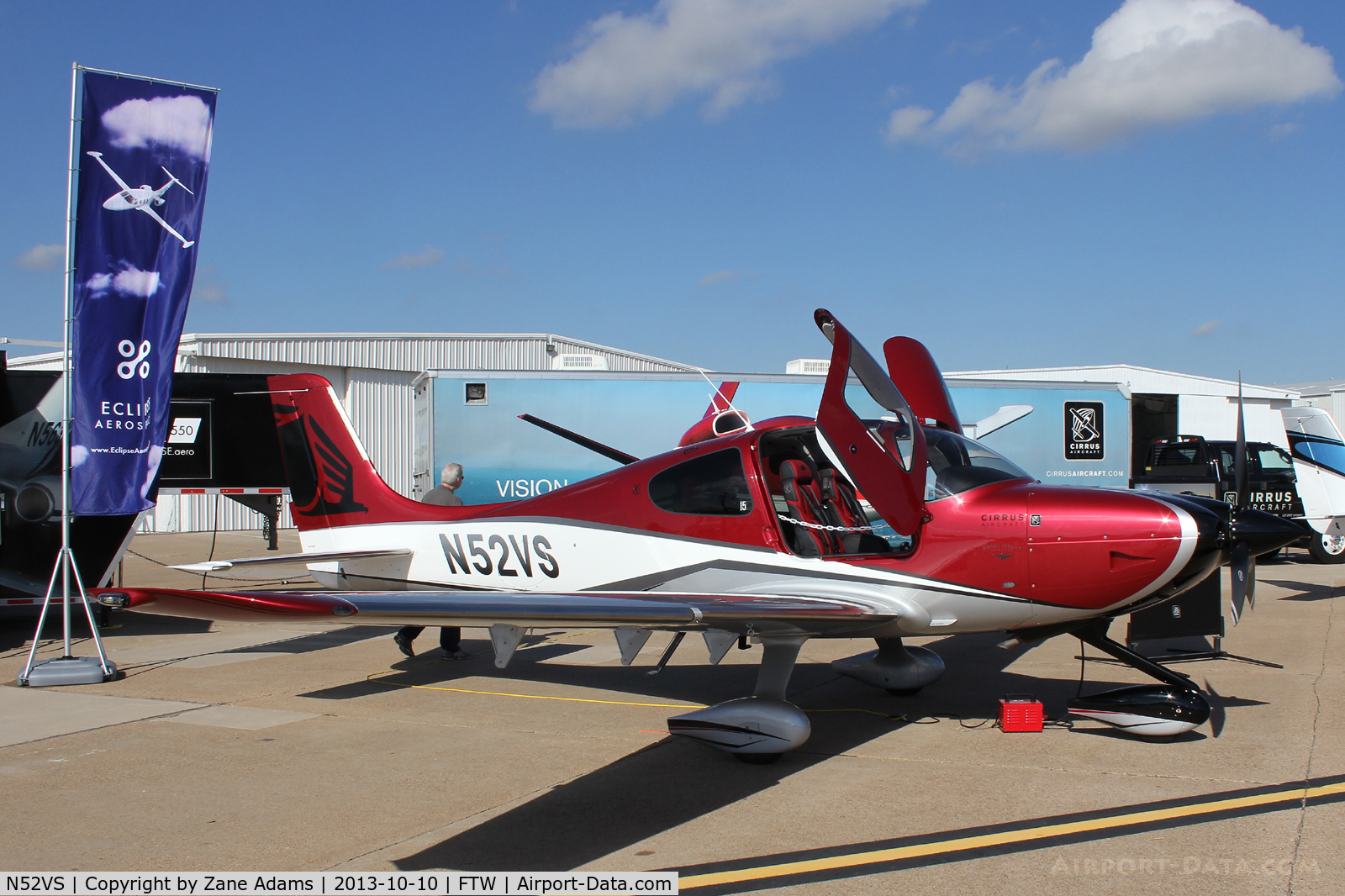 N52VS, Cirrus SR22T C/N 0601, At the AOPA Airportfest 2013 - Fort Worth, TX