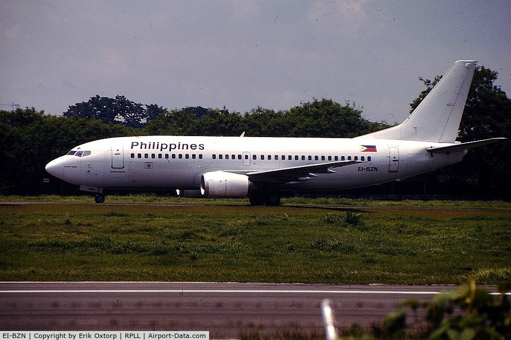 EI-BZN, 1990 Boeing 737-3Y0 C/N 24770, EI-BZN with a White tail in MNL
