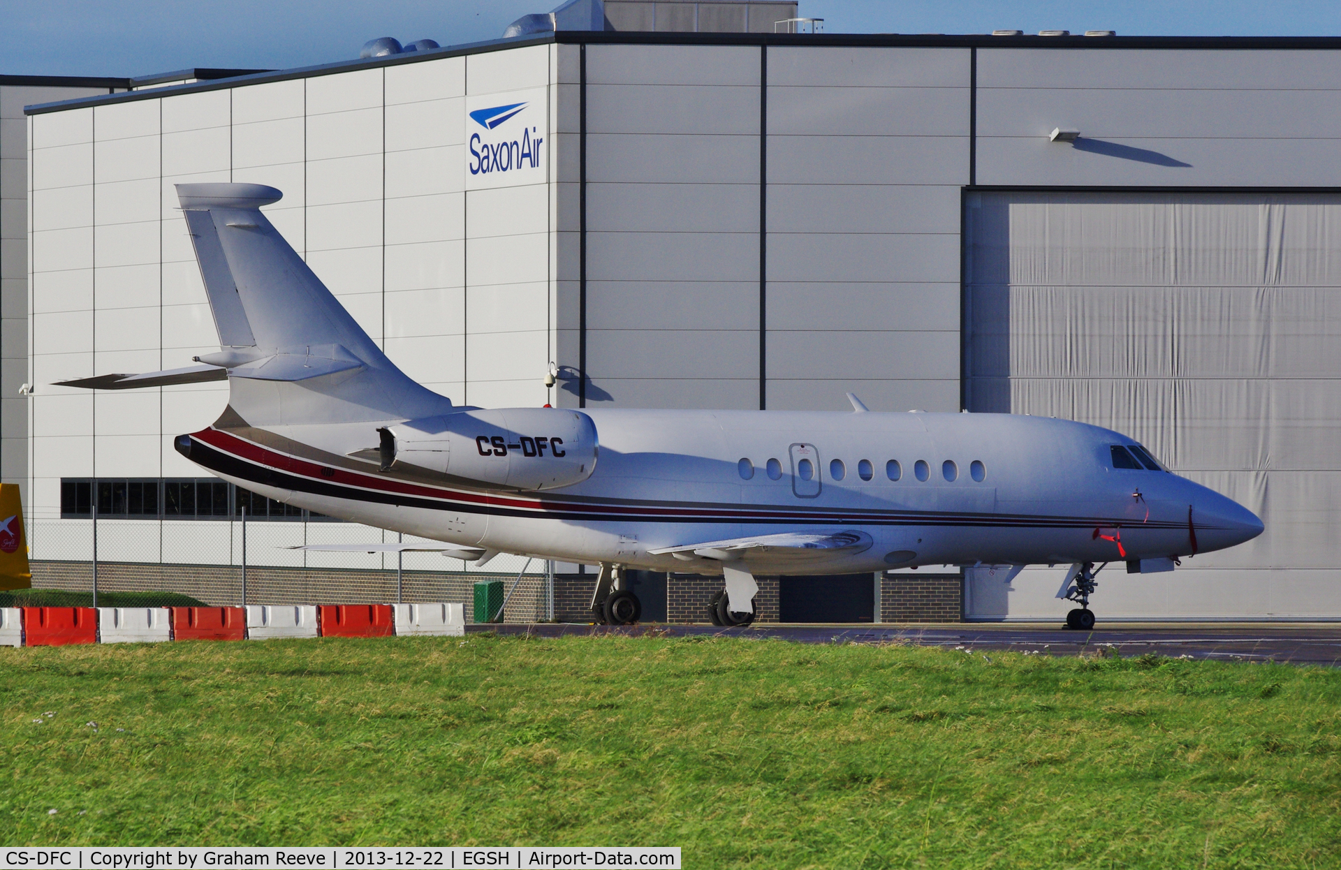 CS-DFC, 2001 Dassault Falcon 2000 C/N 148, Parked at Norwich.