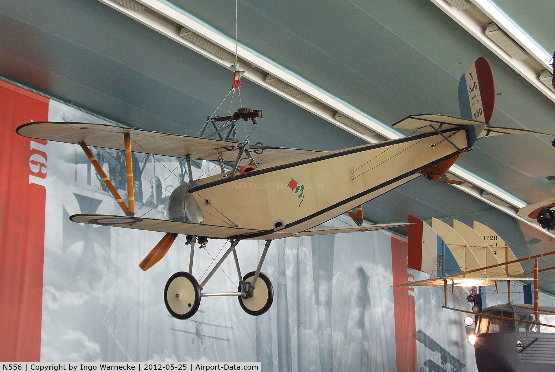 N556, 1916 Nieuport 11 Bebe C/N N556, Nieuport 11 'Bebe' at the Musee de l'Air, Paris/LeBourget 
