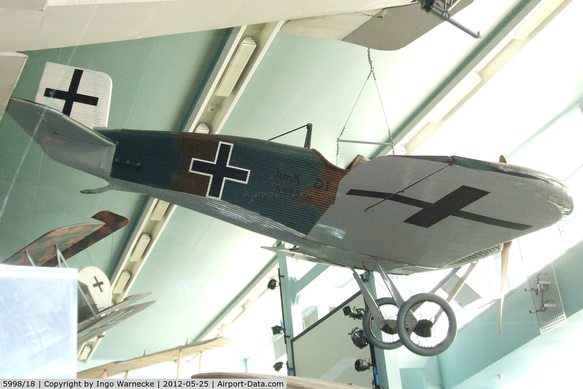 5998/18, 1918 Junkers J-9 (D-1) C/N Not found 5998/18, Junkers J 9 / D I at the Musee de l'Air, Paris/Le Bourget