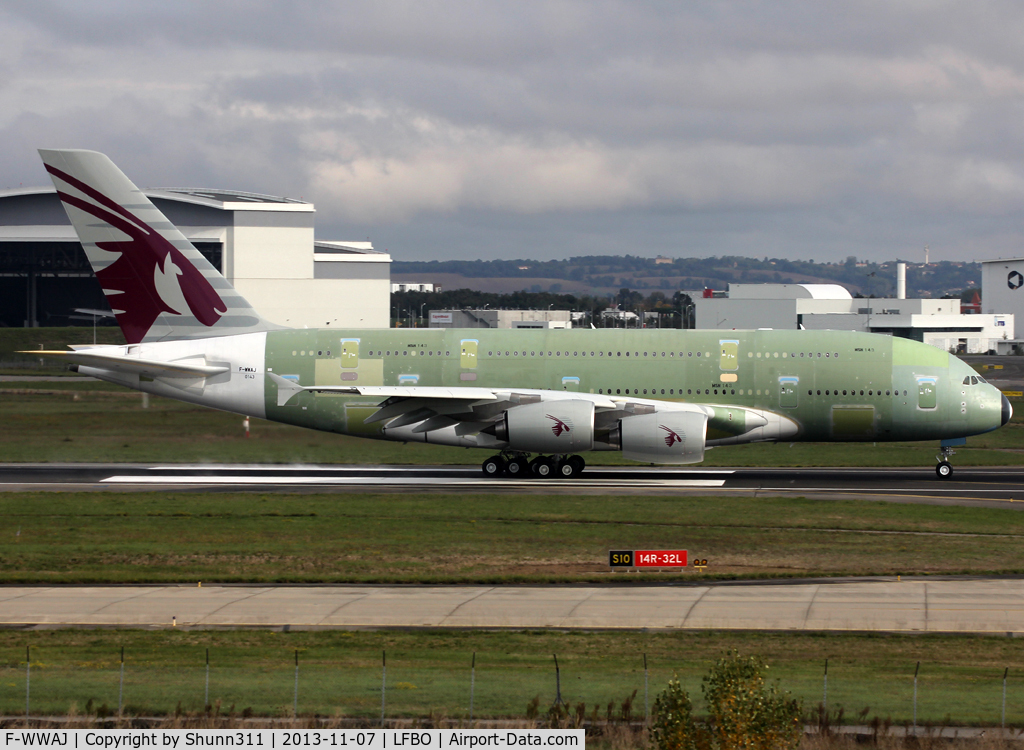 F-WWAJ, 2013 Airbus A380-861 C/N 143, C/n 0143 - For Qatar Airways