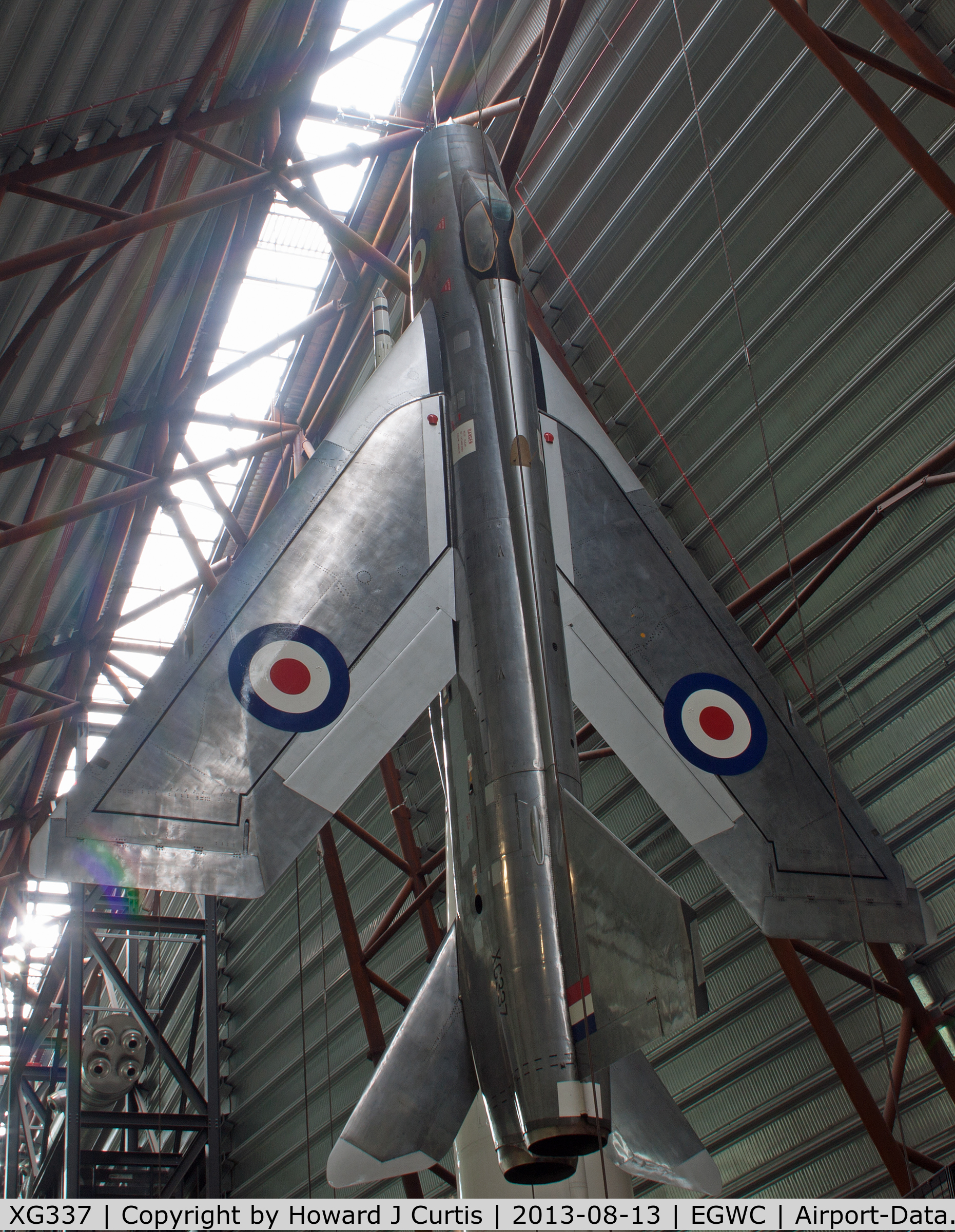 XG337, English Electric Lightning F.1 C/N 95026/1, RAF Museum.