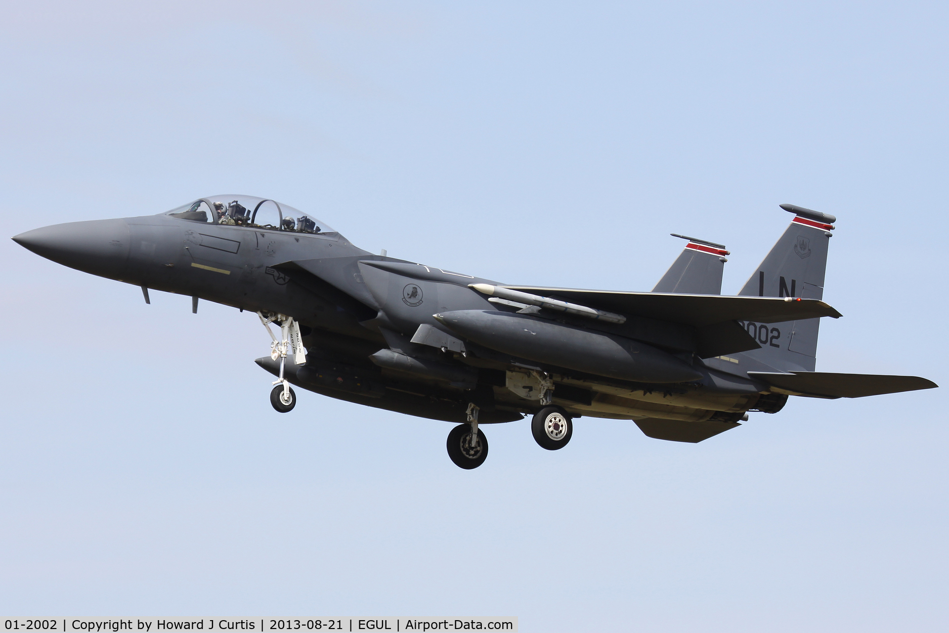 01-2002, 2001 McDonnell Douglas F-15E Strike Eagle C/N 1373/E234, 494th FS/48th FW.