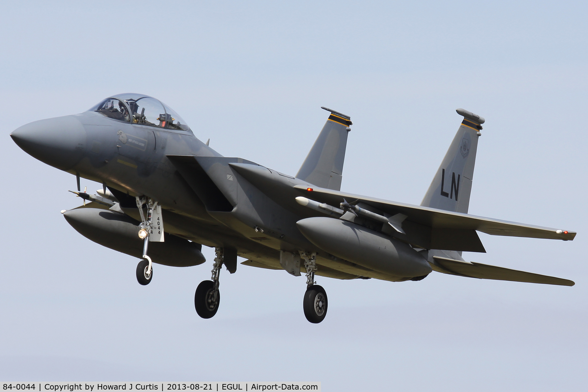 84-0044, 1984 McDonnell Douglas F-15D Eagle C/N 0924/D052, 493 FS/48 FW.