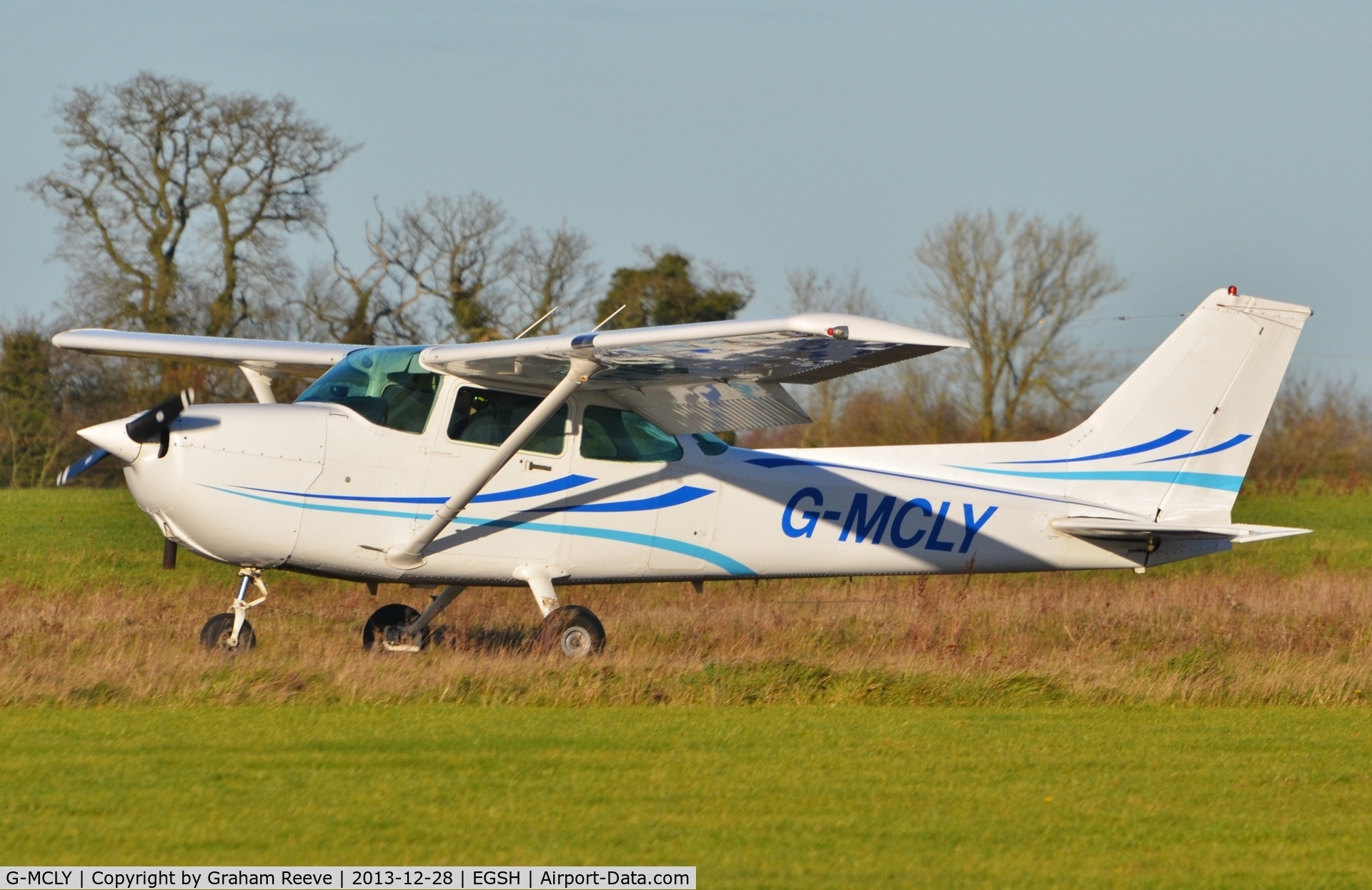 G-MCLY, 1982 Cessna 172P C/N 172-75597, Just landed.