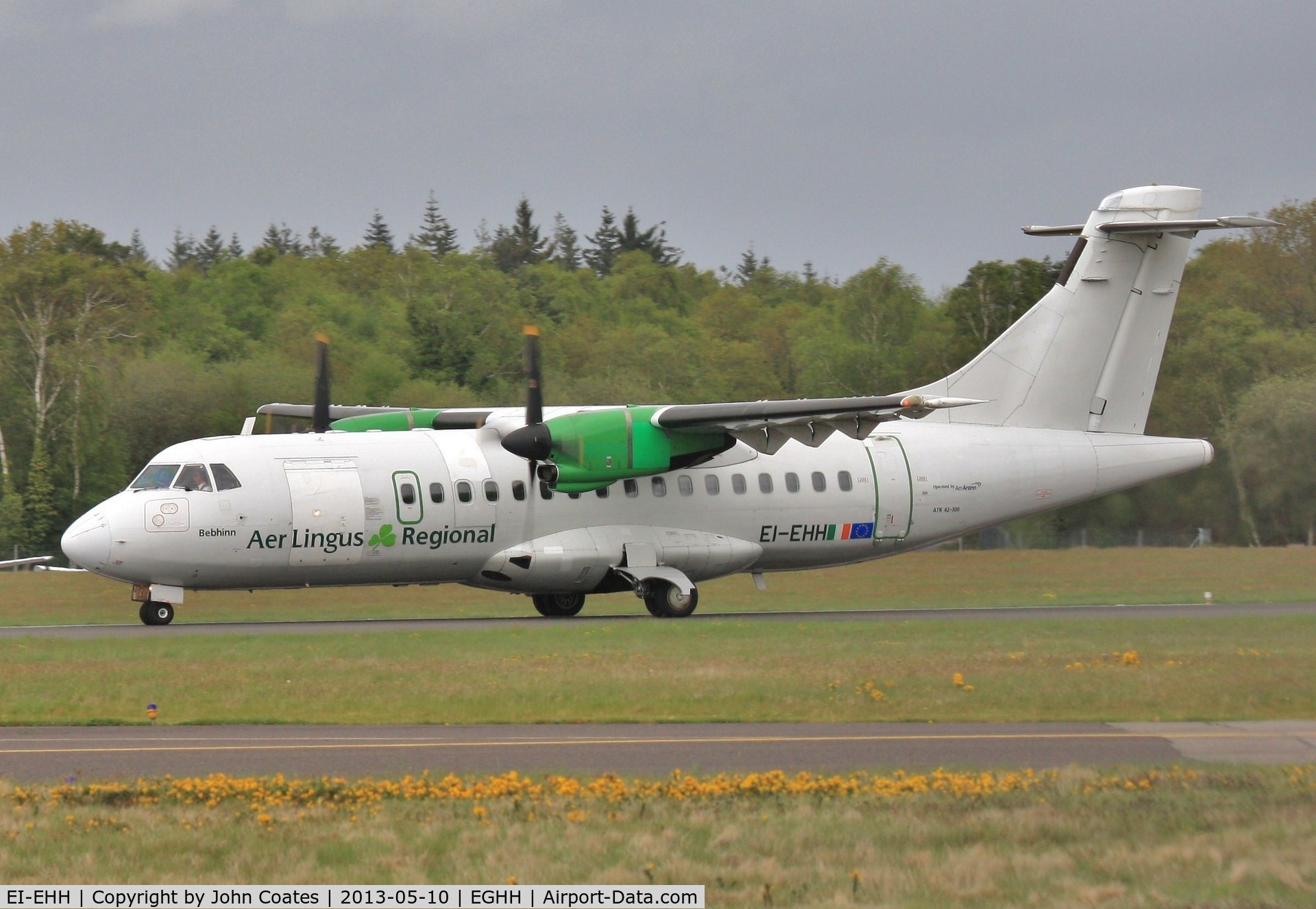 EI-EHH, 1990 ATR 42-300 C/N 196, Departing back to Dublin