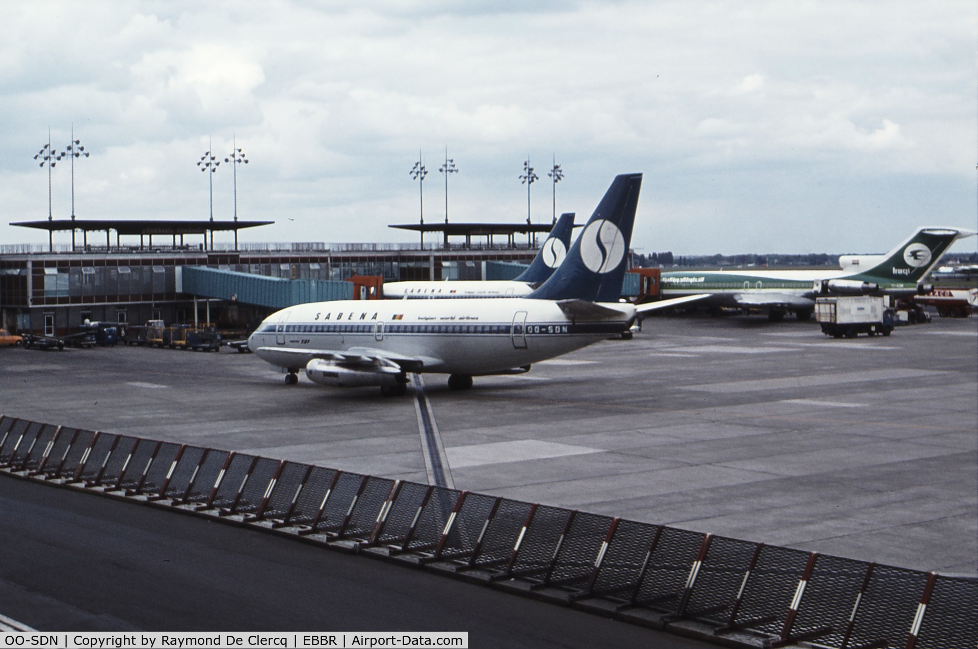OO-SDN, 1975 Boeing 737-229 C/N 21176, Brussels Airport  , July 1977.