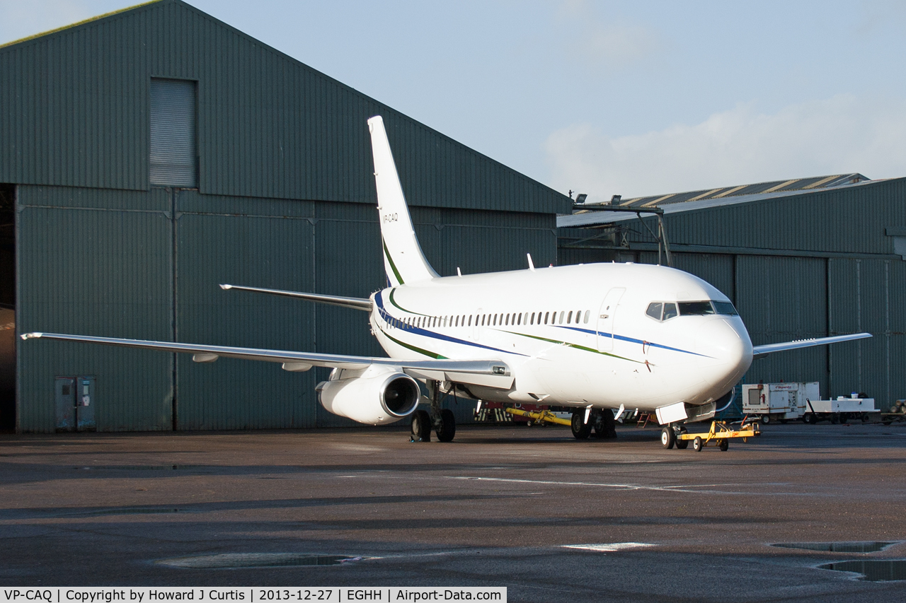 VP-CAQ, 1981 Boeing 737-2V6 C/N 22431, Parked on the European apron in the sun.