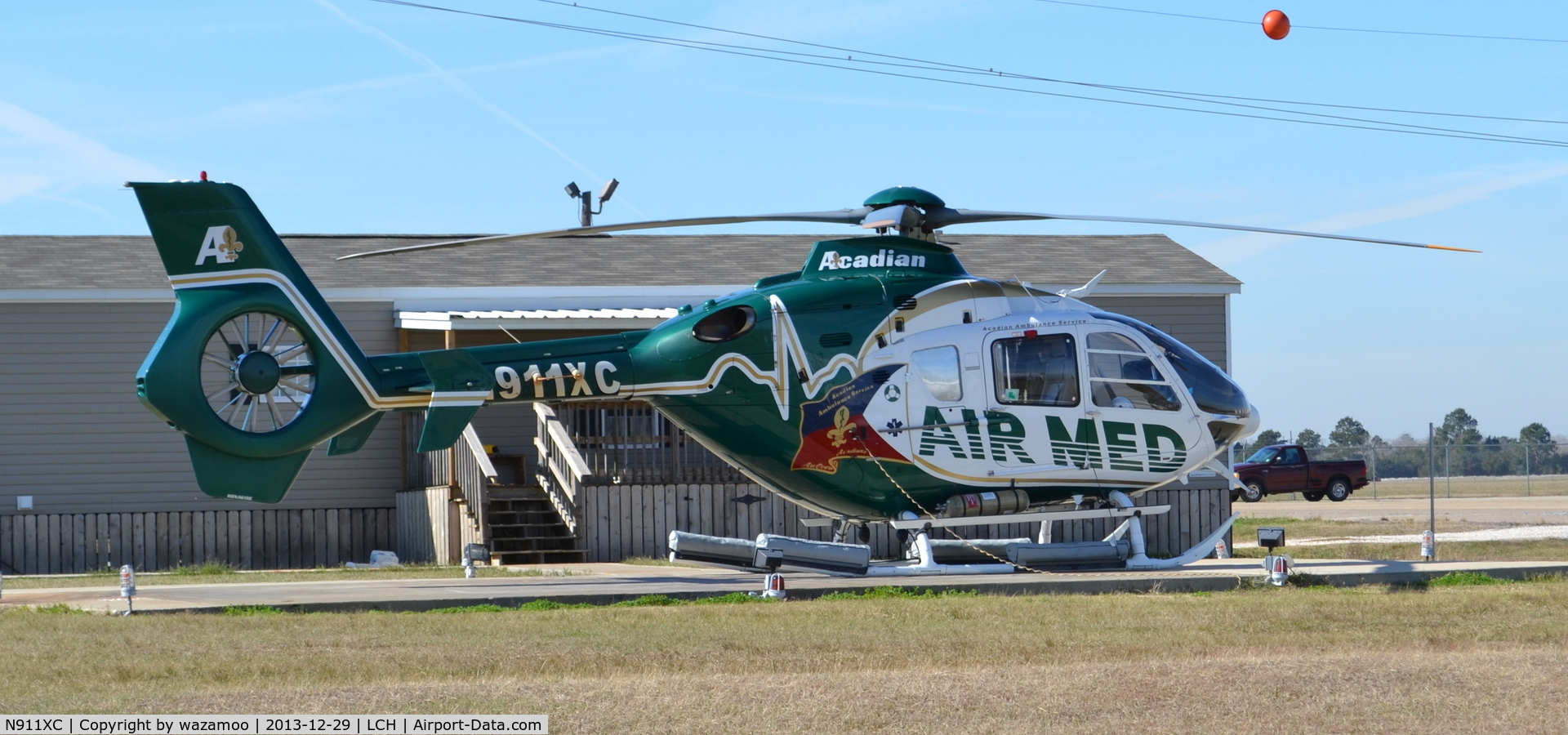 N911XC, Eurocopter EC-135T-1 C/N 0143, Acadian Air Med at LCH