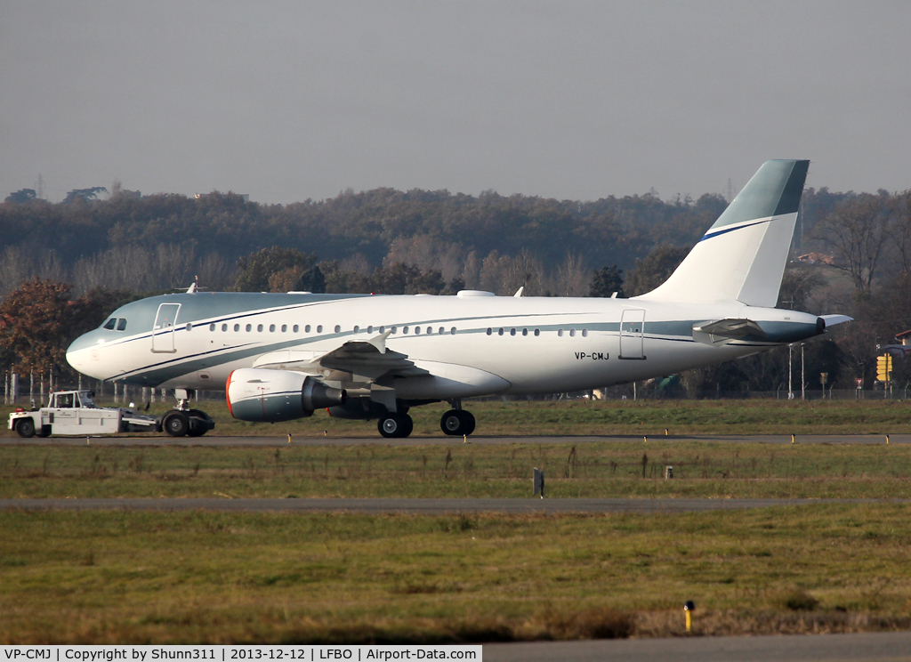 VP-CMJ, 2011 Airbus A319-111 C/N 4768, Transferred to ACJC after paint...