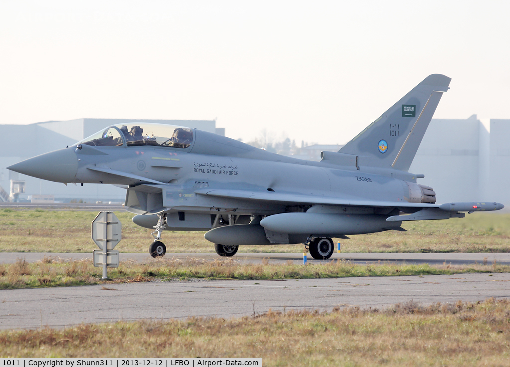 1011, 2013 Eurofighter EF-2000 Typhoon T.3 C/N 377/CT014, Delivery day...