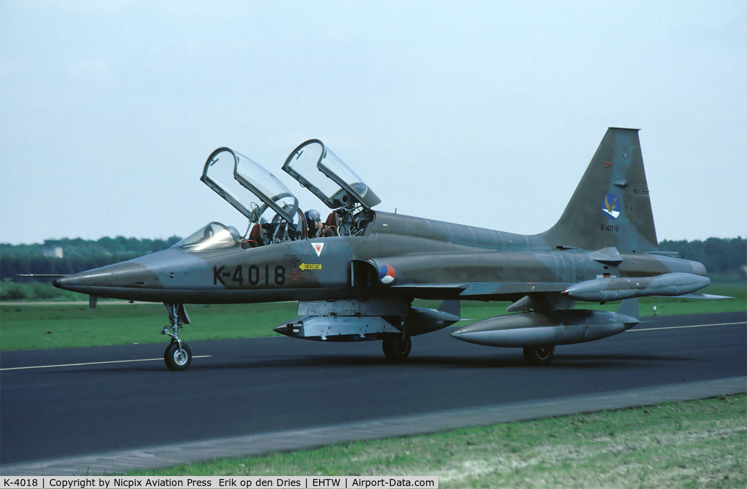 K-4018, 1971 Canadair NF-5B Freedom Fighter C/N 4018, Royal Netherlands AF NF-5B K-4018 seen here at its' homebase