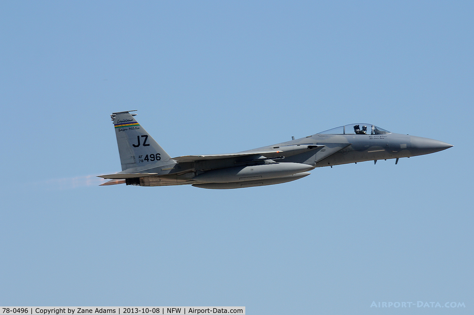 78-0496, 1978 McDonnell Douglas F-15C Eagle C/N 0479/C029, Departing NAS Fort Worth