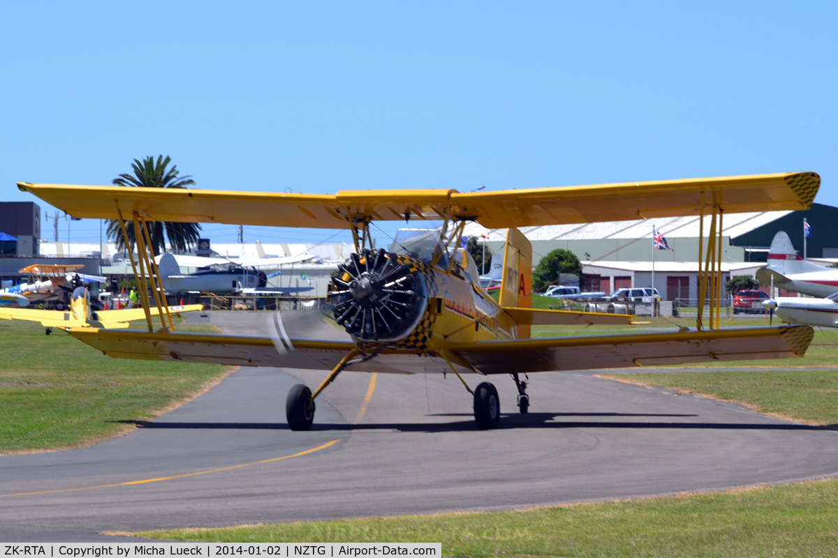 ZK-RTA, Grumman G-164A C/N 441, At Tauranga