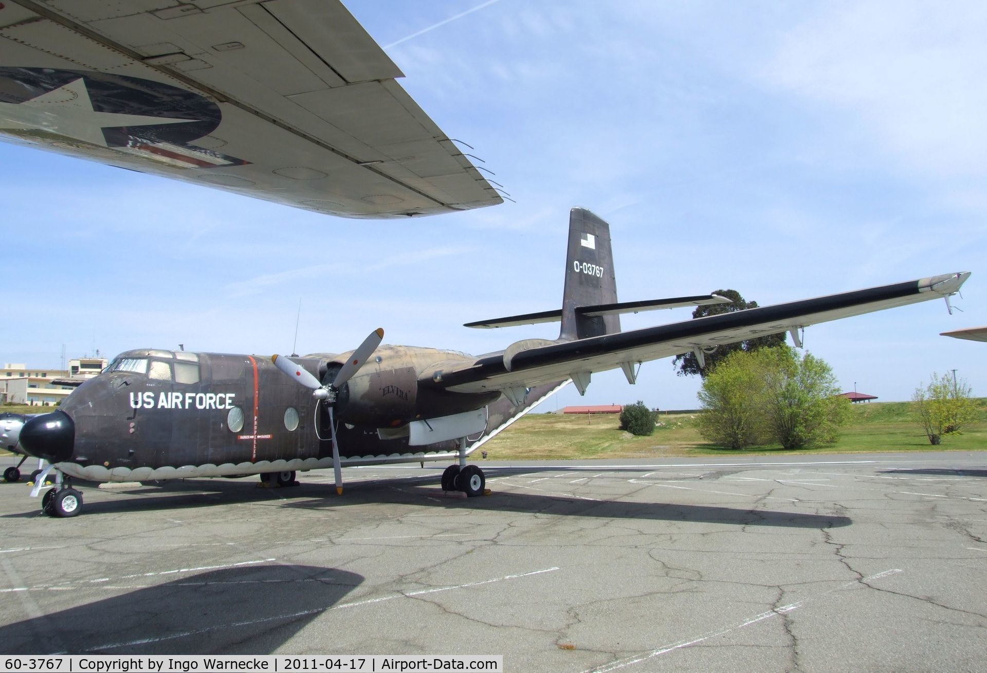 60-3767, 1960 De Havilland Canada C-7A Caribou C/N 18, De Havilland Canada DHC-4 / C-7A Caribou at the Travis Air Museum, Travis AFB Fairfield CA