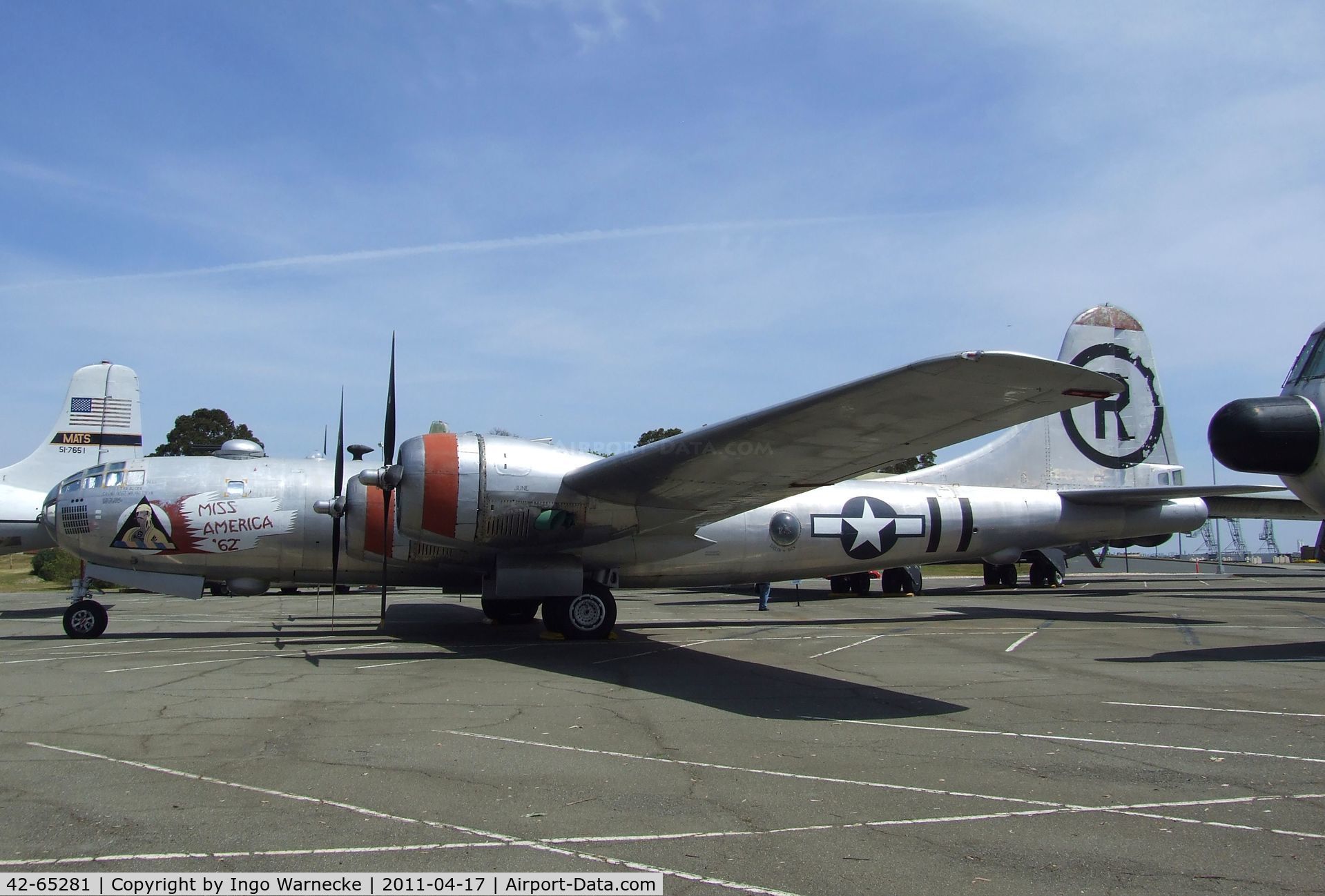 42-65281, 1942 Boeing B-29-25-MO C/N 3456, Boeing B-29 Superfortress at the Travis Air Museum, Travis AFB Fairfield CA