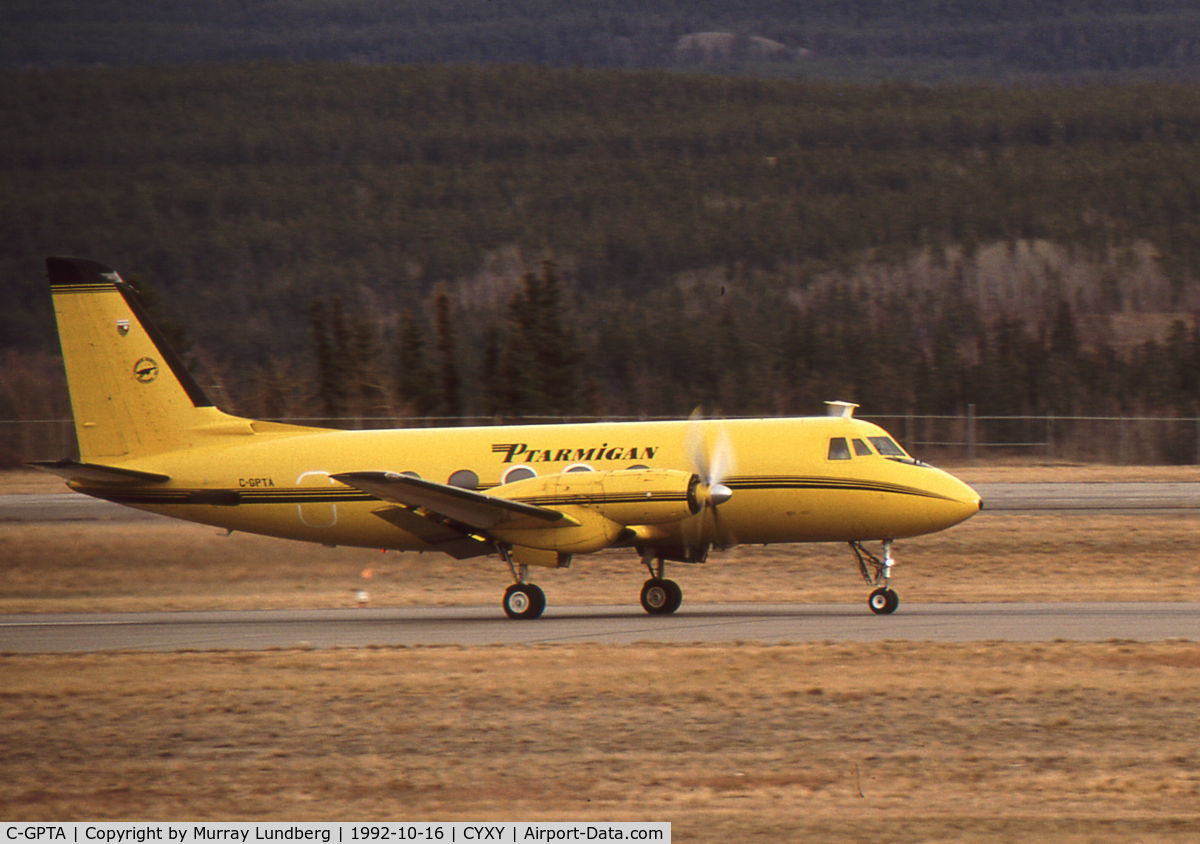 C-GPTA, 1965 Grumman G-159 Gulfstream 1 C/N 162, Taking off from Whitehorse, bound for Yellowknife.