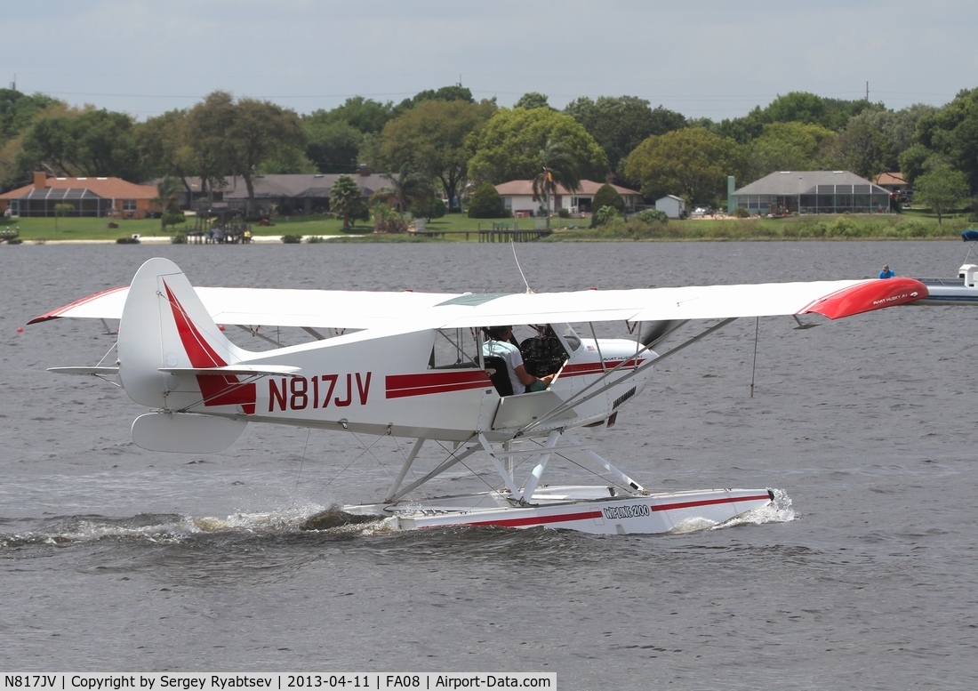 N817JV, 1995 Aviat A-1 Husky C/N 1283, Lake Agnes Splach-in 2013