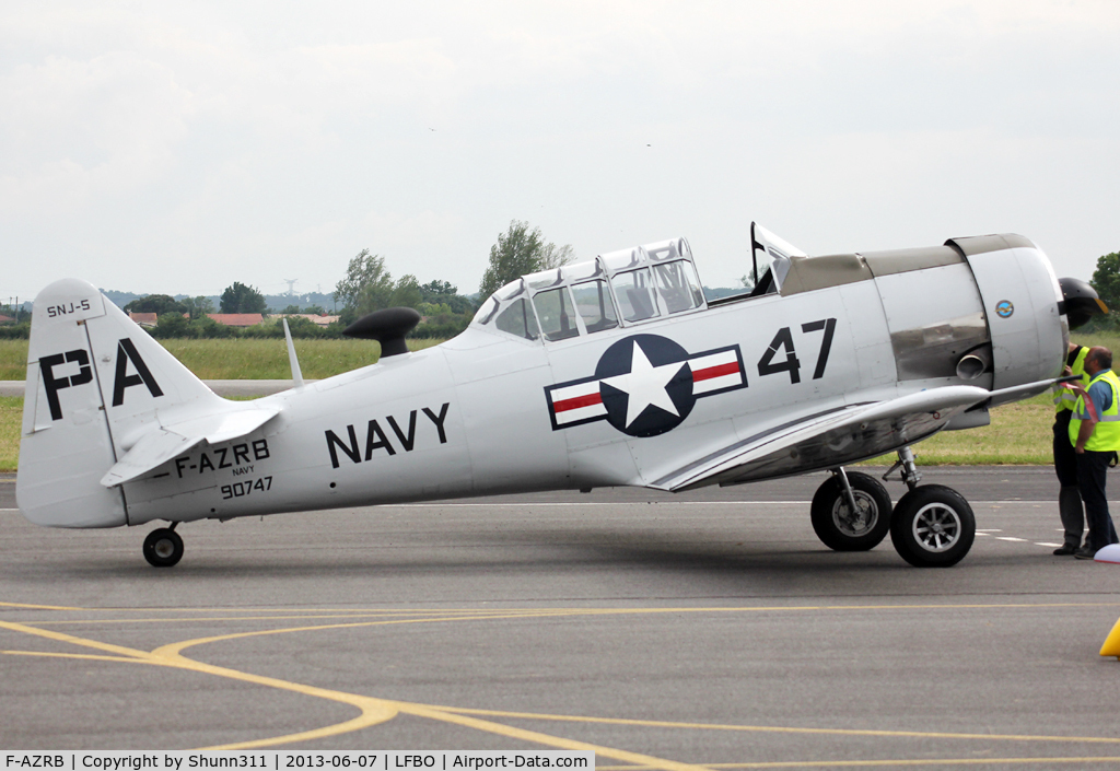 F-AZRB, North American SNJ-5 Texan Texan C/N 88-17955, Participant of the Muret Airshow 2013