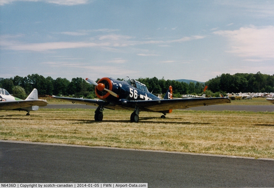 N6436D, 1958 North American SNJ-5 Texan C/N 88-16388, North American SNJ  at the 1993 Sussex Air Show, Sussex, NJ