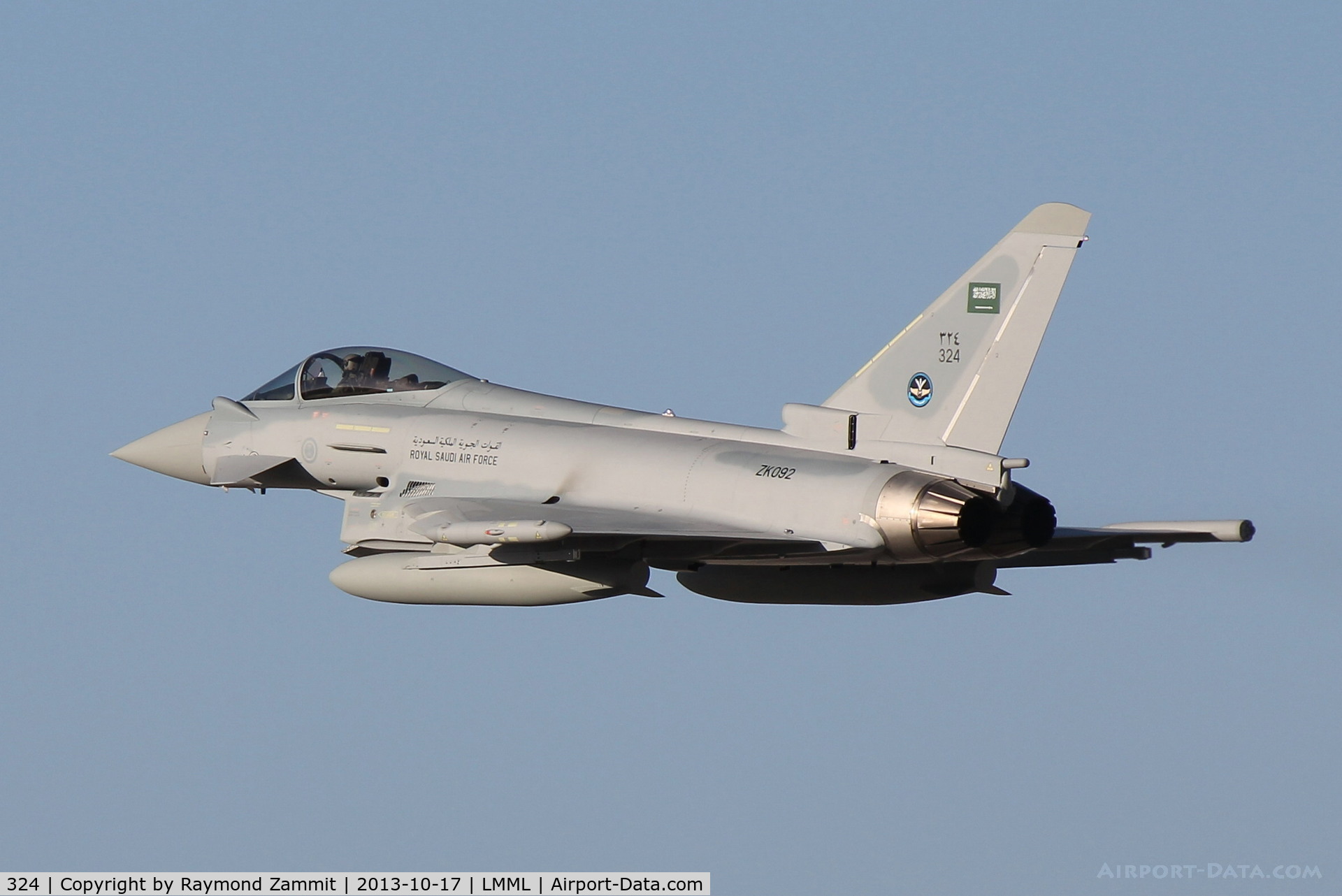 324, 2013 Eurofighter EF-2000 Typhoon F2 C/N 353/CS020, Eurofighter Typhoon EF2000 GR4 ZK092(324)
Royal Saudi Air Force
