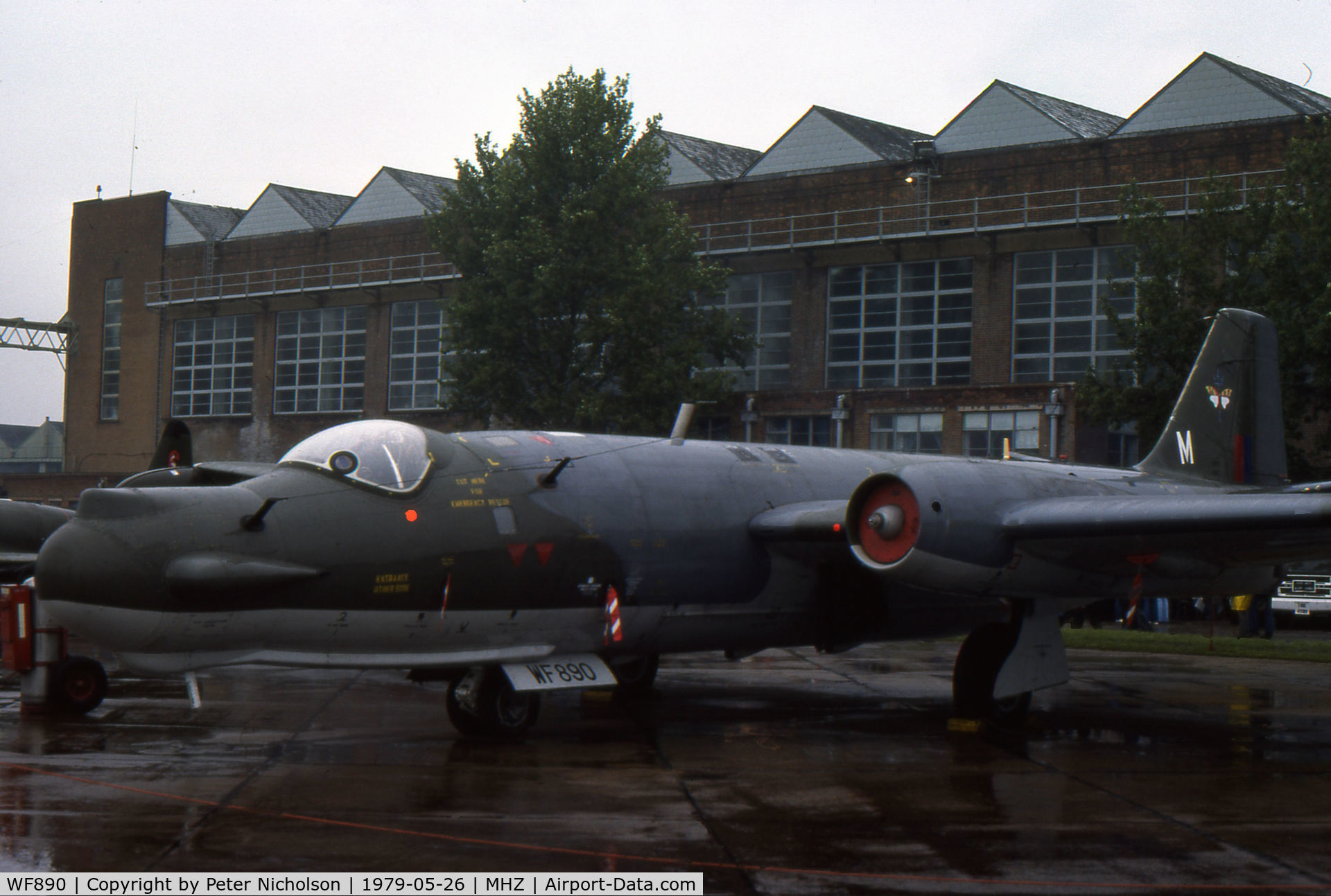 WF890, 1952 English Electric Canberra T.17 C/N EEP71091, Canberra T.17 of 360 Squadron at RAF Wyton on display at the 1979 RAF Mildenhall Air Fete