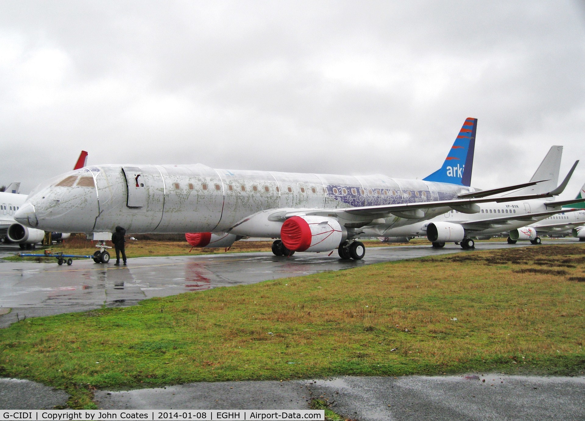 G-CIDI, 2013 Embraer 190LR (ERJ-190-100LR) C/N 19000616, Reported some body repairs required before painting is completed