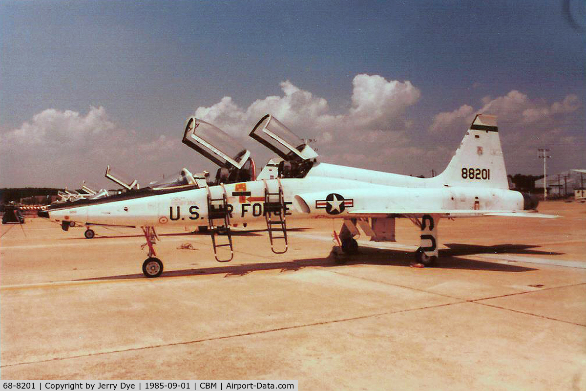 68-8201, 1968 Northrop T-38A Talon C/N T.6204, Photographed by crew chief Jerry Dye - Columbus AFB.