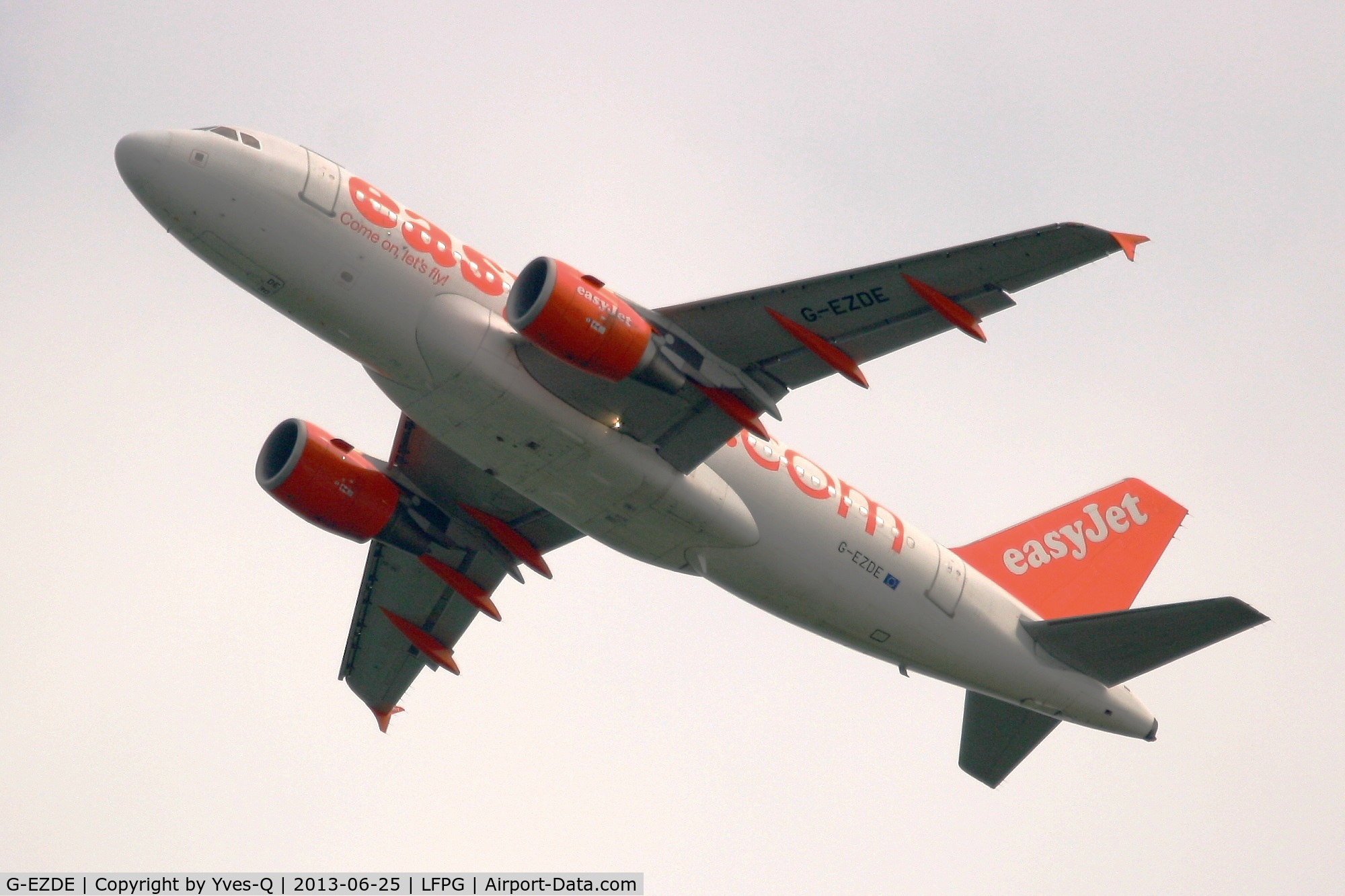 G-EZDE, 2008 Airbus A319-111 C/N 3426, Airbus A319-111, Take off Rwy 27L, Roissy Charles De Gaulle Airport (LFPG-CDG)