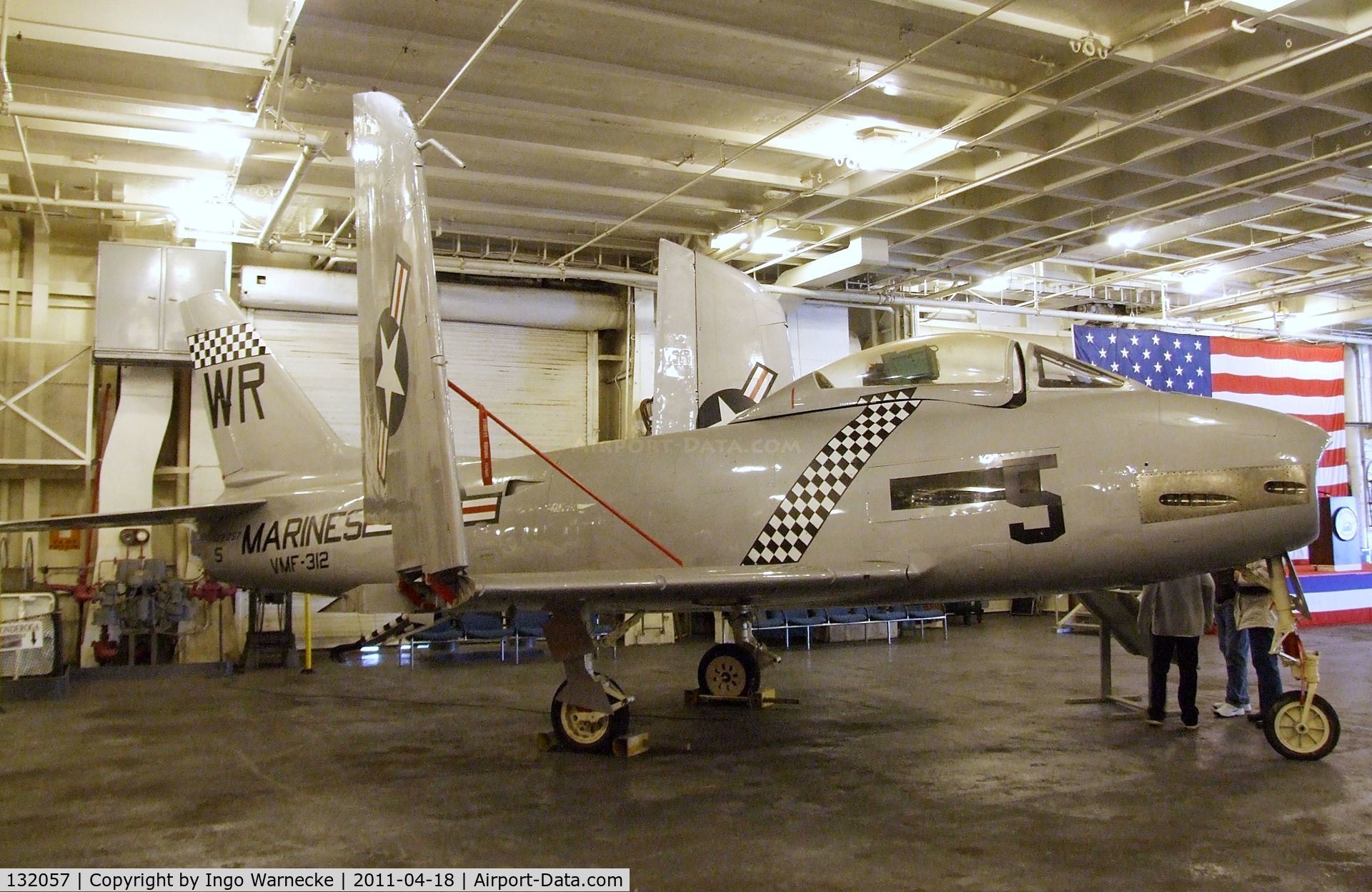 132057, North American FJ-2 Fury C/N Not found 132057, North American FJ-2 Fury at the USS Hornet Museum, Alameda CA