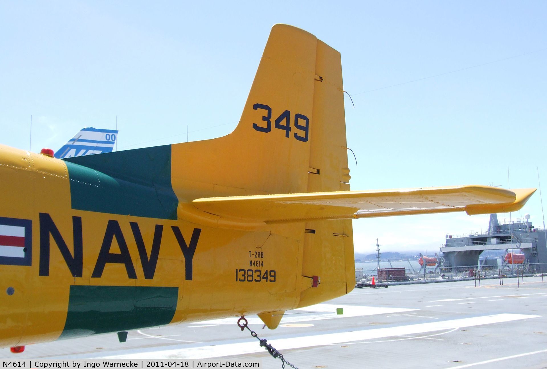 N4614, North American T-28B Trojan C/N 529263, North American T-28B Trojan at the USS Hornet Museum, Alameda CA