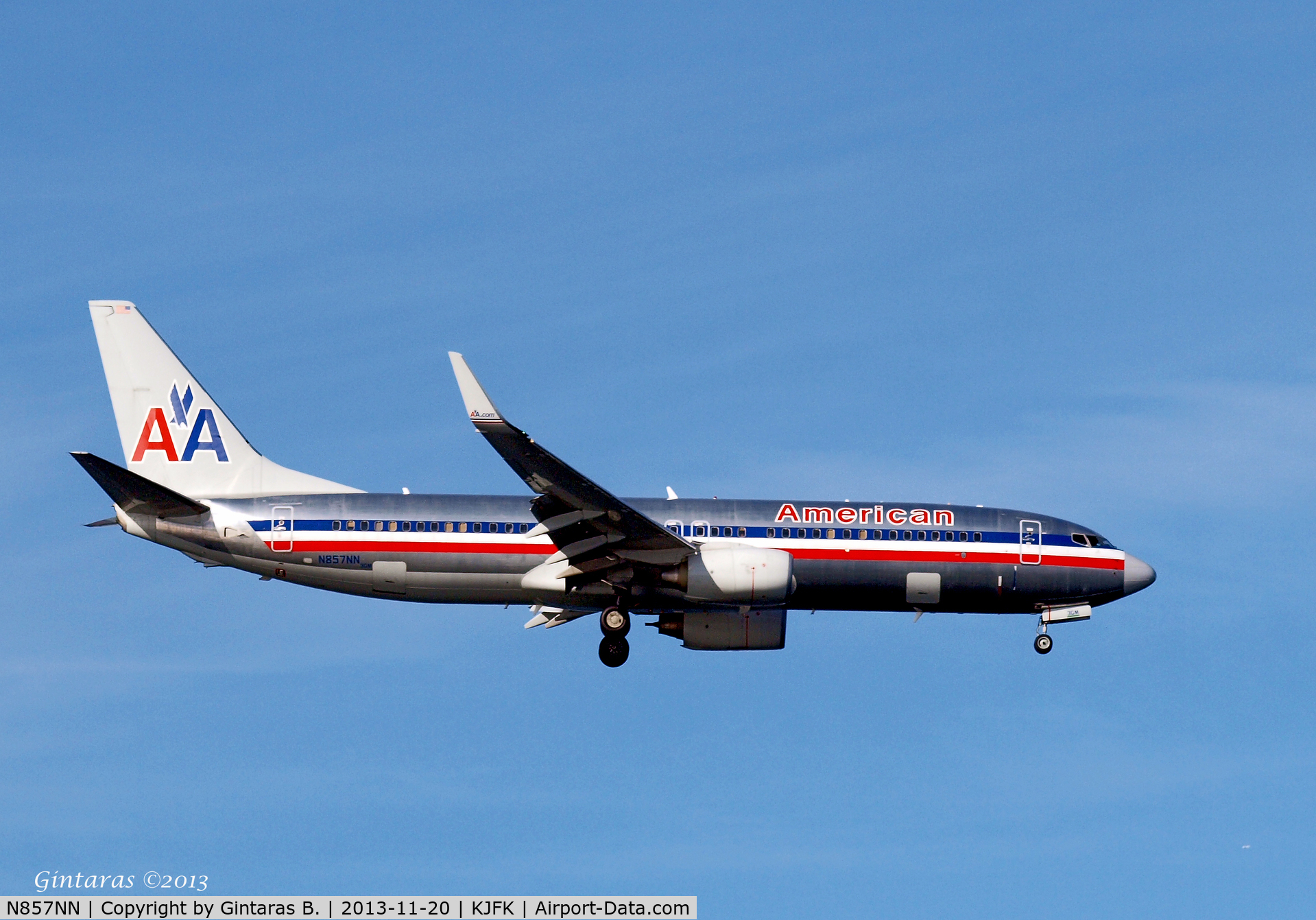 N857NN, 2010 Boeing 737-823 C/N 30907, Going To A Landing on 4R, JFK