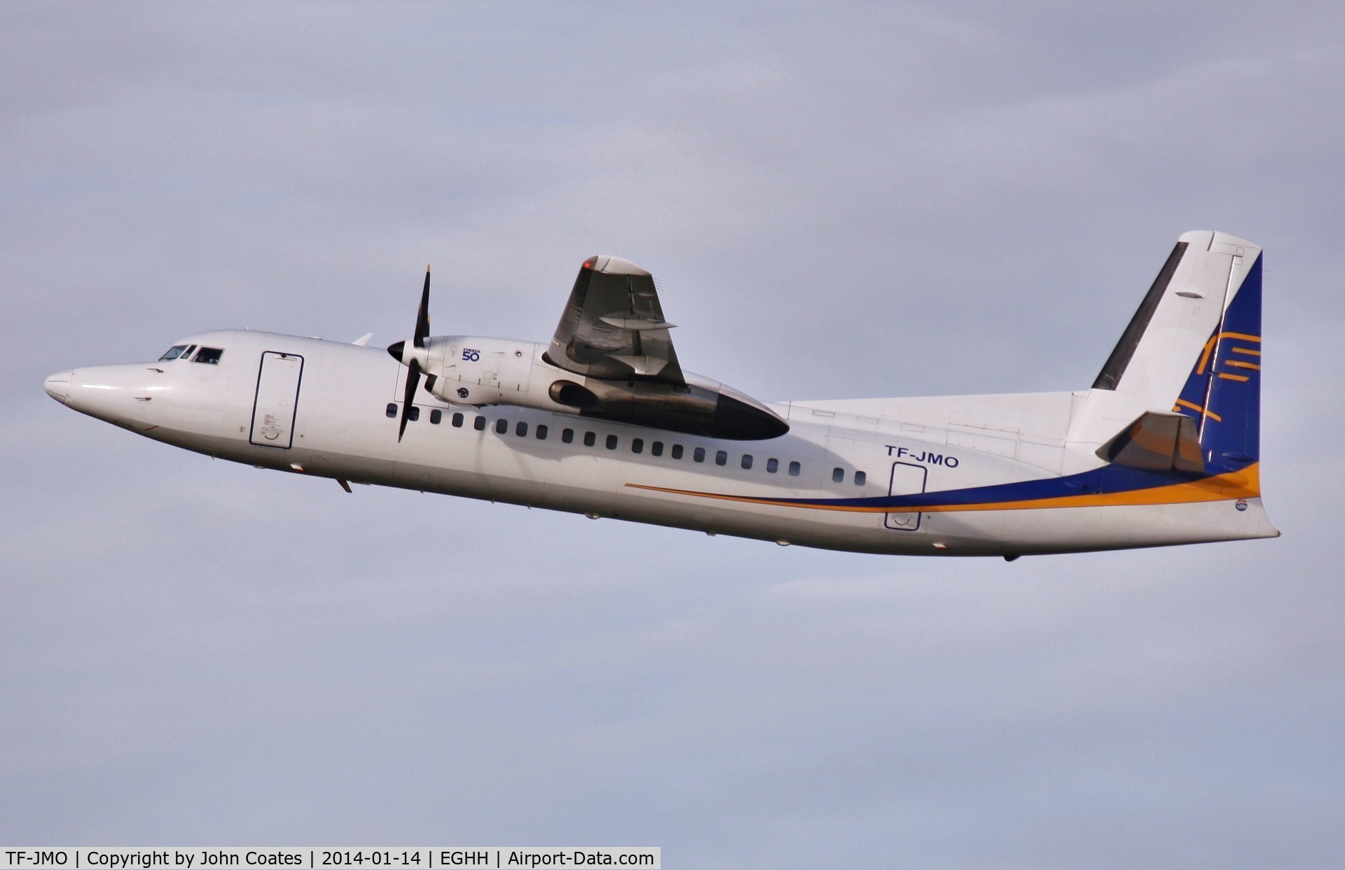 TF-JMO, 1990 Fokker 50 C/N 20205, Continuing trip frm Reykjavik to Casablanca and a new lease.