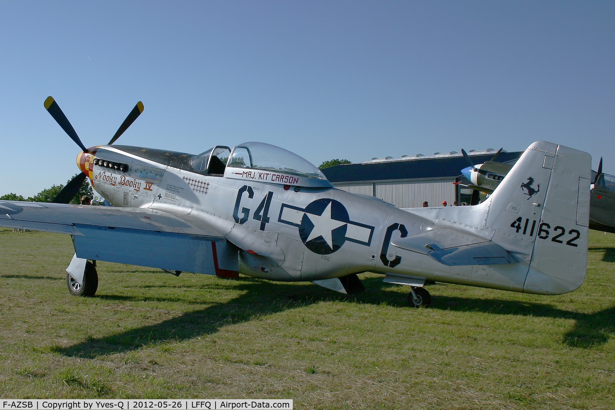 F-AZSB, 1944 North American P-51D Mustang C/N 122-40967, North American P-51D Mustang, La Ferté-Alais Airfield (LFFQ) Air Show (Le Temps Des Hélices) in may 2012